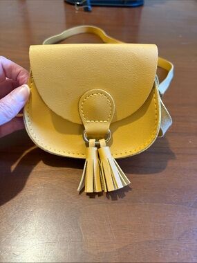 Target Yellow Kids Tassel Crossbody Saddle Bag